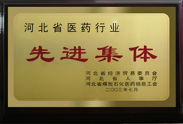 河北省醫藥行業先進集體